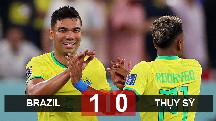 Vượt qua Thuỵ Sỹ 1-0, Brazil ghi tên mình vào vòng knock-out